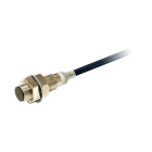 OMRON - Sensor de proximidad inductivo cuerpo corto de níquel-latón M12 apantallado 6mm CC 3 hilos PNP NA IO-Link COM3 precableado de 2 m
