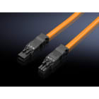 RITTAL - Cable de conexión 3P con conector y casquillo 200mm naranja