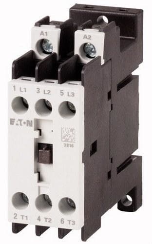 EATON - Contactor de potencia estrecho 3P 9A AC-3 RDC24 conexión a tornillo