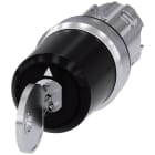 SIEMENS - INTERRUPTOR DE LLAVE CES, 22MM, REDONDO, METAL, BRILLANTE, NO. DE CERRADURA SSG10, CON 2 LLAVES, 3 P