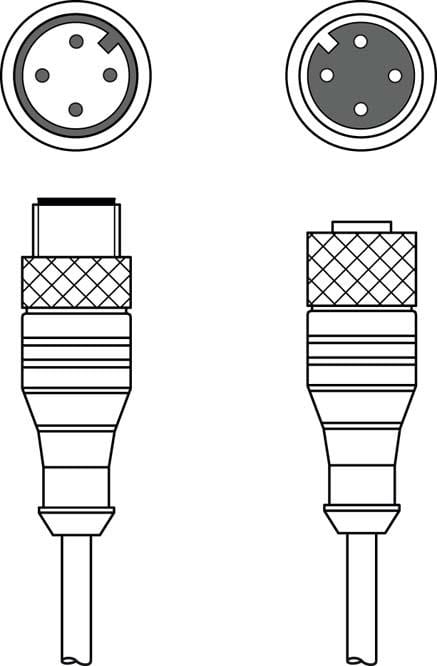 LEUZE - KDS U-M12-4A-M12-4A-P1-020-24X