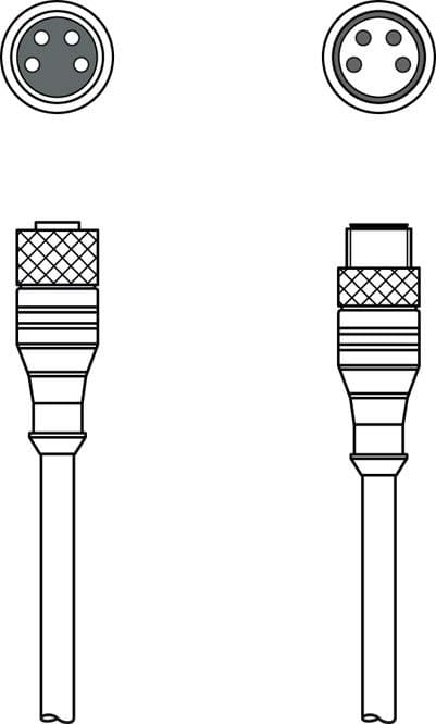 LEUZE - KDS U-M8-4A-M8-4A-P1-006