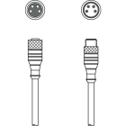 LEUZE - KDS U-M8-4A-M8-4A-P1-006