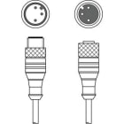 LEUZE - CABLE DE INTERCONEXIÓN CB-M12-1500-3GF/GM