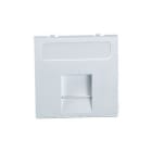 MMCONECTA - Módulo plano 45x45 con antipolvo para 1 conector Panduit blanco nieve