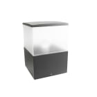 LEDS-C4 - Luminaria sobremuro CUBIK E27 100/23W gris urbano