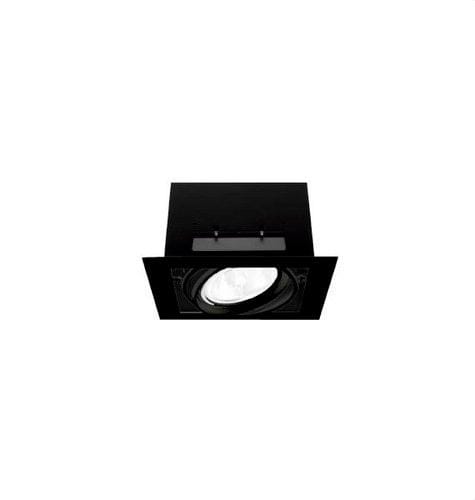 NEXIA - Luminaria empotrable KARDAN L negro 19W 3000K CRI90 40º 1800lm