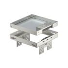 OBO BETTERMANN - CONJUNTO TAPA Y MARCO CUADRADO RKSN2 UZD3 4VS20, CON SALIDA DE CABLE