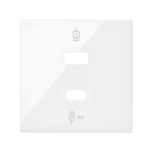 SIMON - Tapa cargador USB C + A QuickCharge blanco