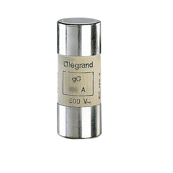 LEGRAND - Cartucho fusible cilíndrico - gG - 22x58mm - sin percutor - 80A