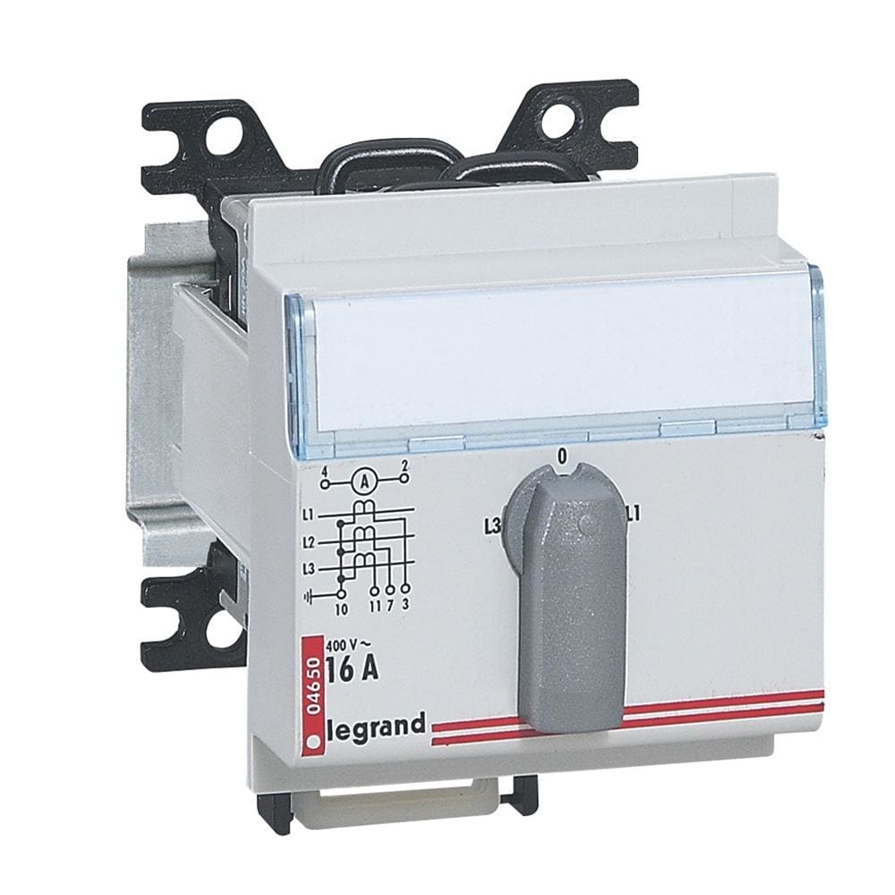 LEGRAND - Conmutador de amperímetro- trifásico - 4 posiciones