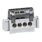 LEGRAND - Borna de repartición IP 2X - fase - 4 conexiónes de 1,5 a 16mm²- Negro - Longitud 47mm
