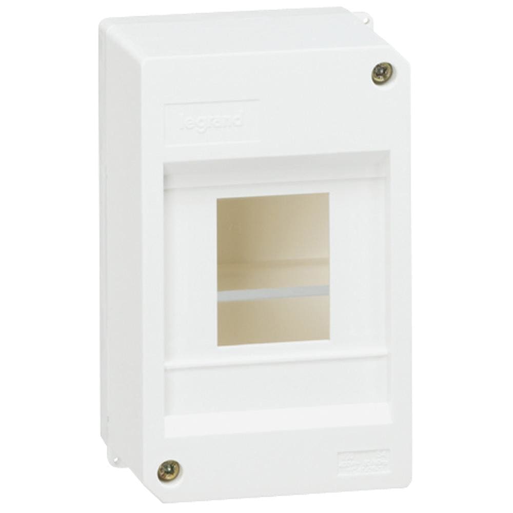 LEGRAND - Caja cubrebornas IP 30 - Autoextinguible 650 ºC - 4 módulos - Blanco RAL 9010
