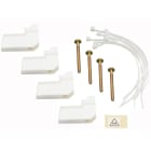 LEGRAND - Conjunto de fijación de caja empotrada Nedbox: 4 garras + bridas sujeta cables