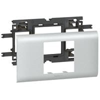 LEGRAND - Soporte para mecanismo Mosaic - para tapa DLP Aluminio de 65mm de an. -2 módulos