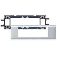 LEGRAND - Soporte para mecanismo Mosaic - para tapa DLP Aluminio de 65mm de an. -6 módulos