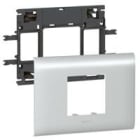 LEGRAND - Soporte para mecanismo Mosaic - para tapa DLP Aluminio de 85mm de an. -2 módulos