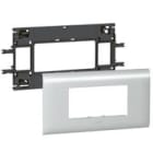 LEGRAND - Soporte para mecanismo Mosaic - para tapa DLP Aluminio de 85mm de an. -4 módulos