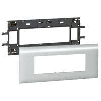 LEGRAND - Soporte para mecanismo Mosaic - para tapa DLP Aluminio de 85mm de an. -6 módulos