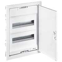 LEGRAND - Caja modular de empotrar Nedbox con puerta metálica extraplana - 2 filas de 12+2 módulos