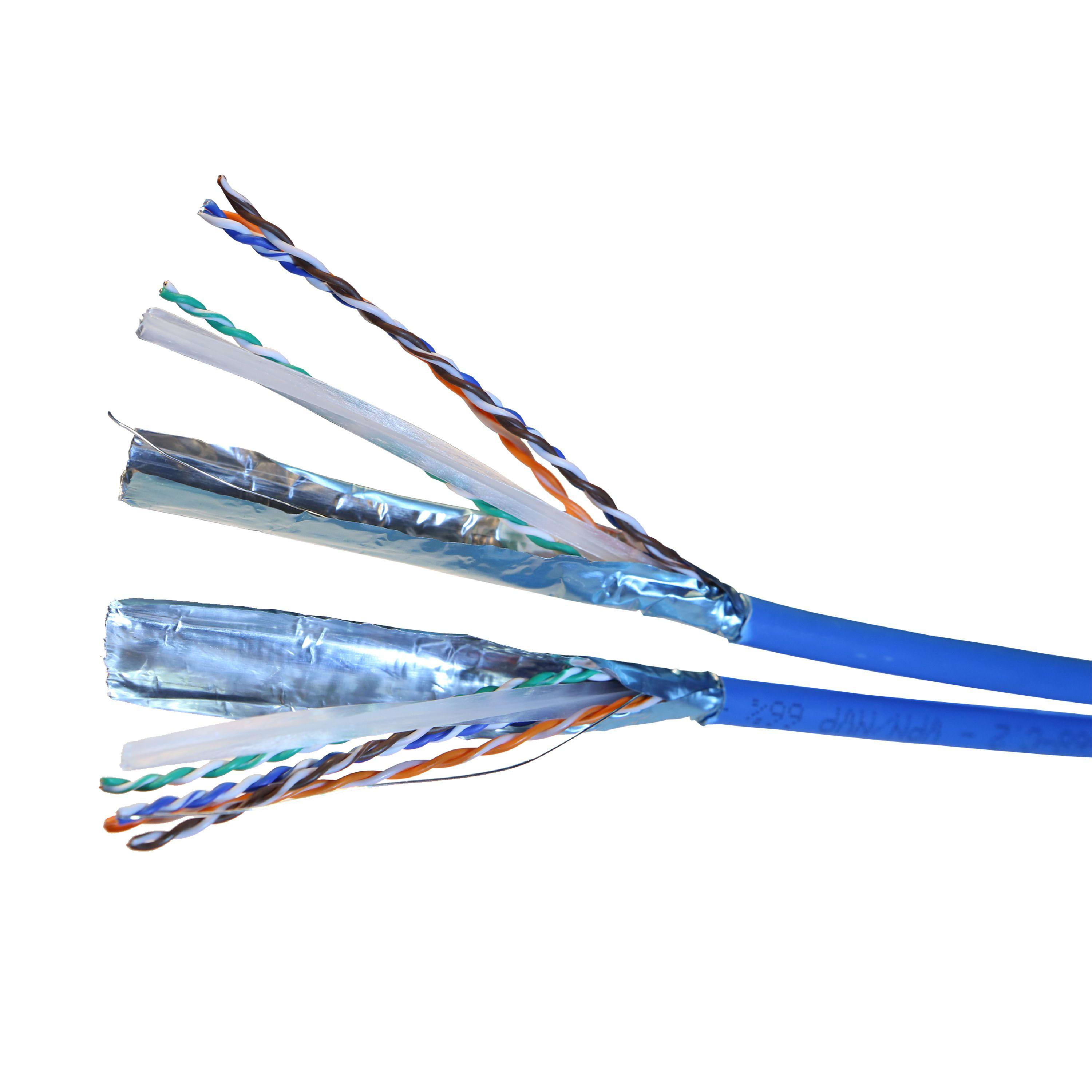 LEGRAND - Cable 4 pares Cat. 6 FTP cubierta LSZH 500 m. Suministrado en bobina. Peso 48 kg