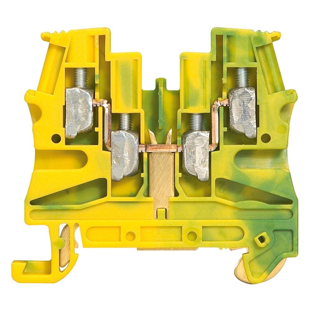 LEGRAND - Borna Viking 3 con tornillo - 1 unión - 2 entradas/2 salidas - verde/amarillo/paso 6