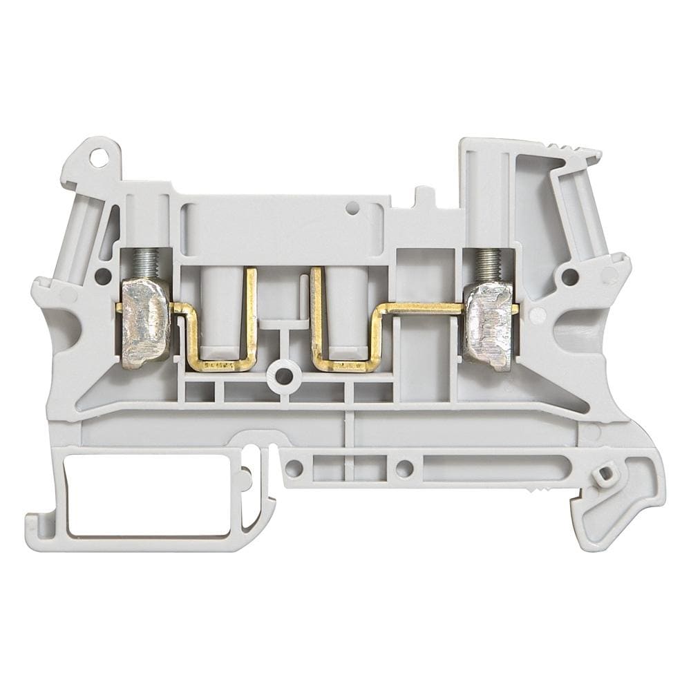 LEGRAND - Borna Viking 3 con tornillo - abierta para equipar - gris - paso 6