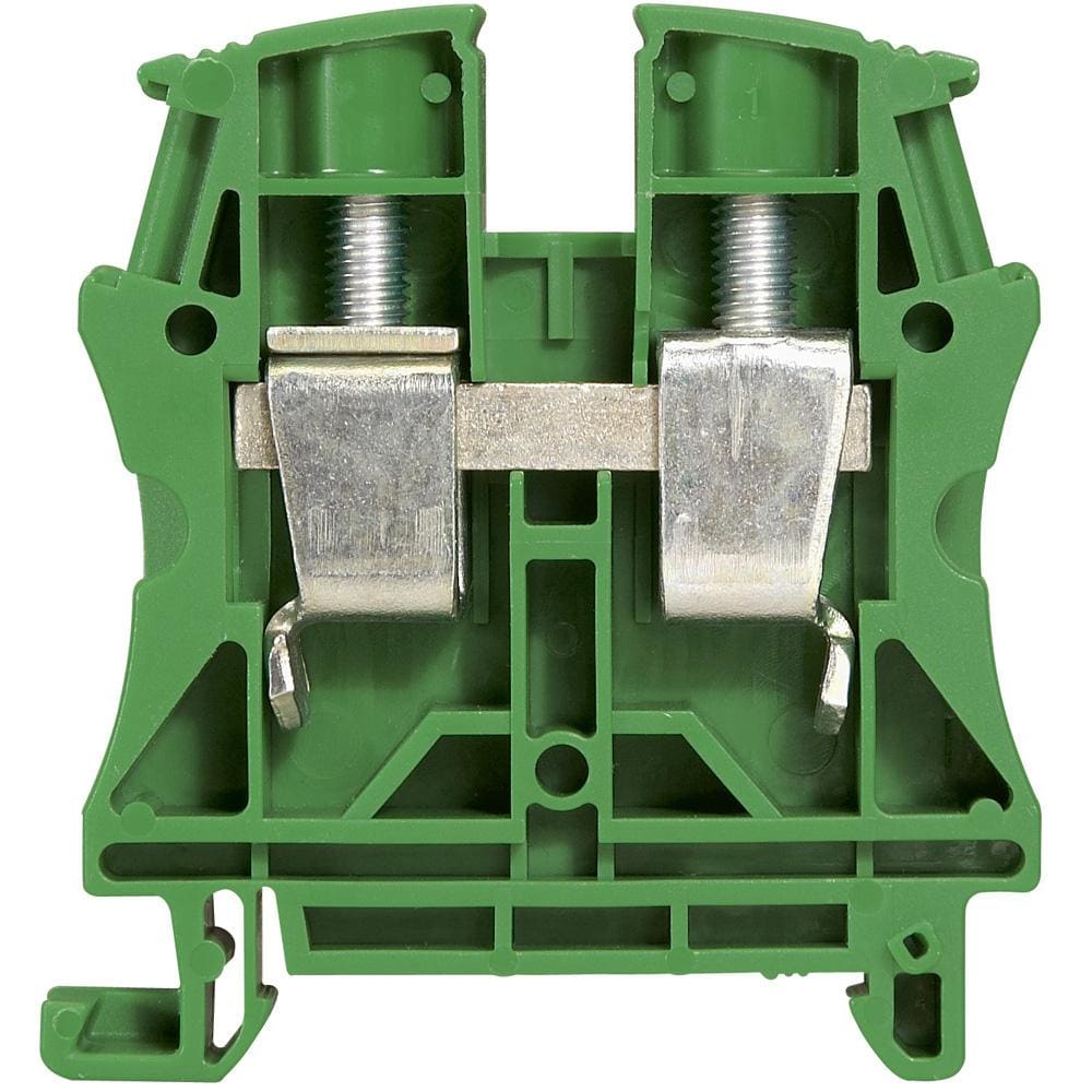 LEGRAND - Borna Viking 3 con tornillo - 1 unión - 1 entrada/1 salida - verde - paso 15