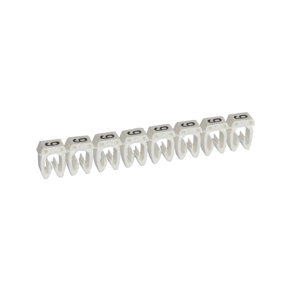 LEGRAND - Etiqueta CAB 3 para cableado de 0,15 a 0,5mm² - cifra 9 - blanco