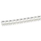 LEGRAND - Etiqueta CAB 3 para cableado de 0,5 a 1,5mm² - negro/fondo blanco - virgen