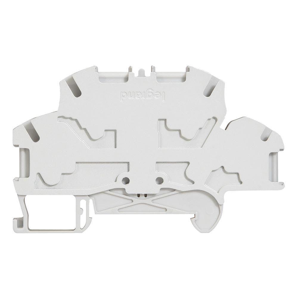 LEGRAND - Borna Viking 3 con resorte - 2 unión/4 conduct - 2 pisos - gris - paso 6