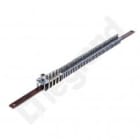 LEGRAND - Barra plana de cobre XL³ 400 - 12x4 con estribos- L. 455mm