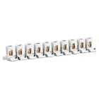 LEGRAND - Regleta de paso Suprem. 10 bornas separables. Capacidad de la borna 2x35mm² Paso 25mm