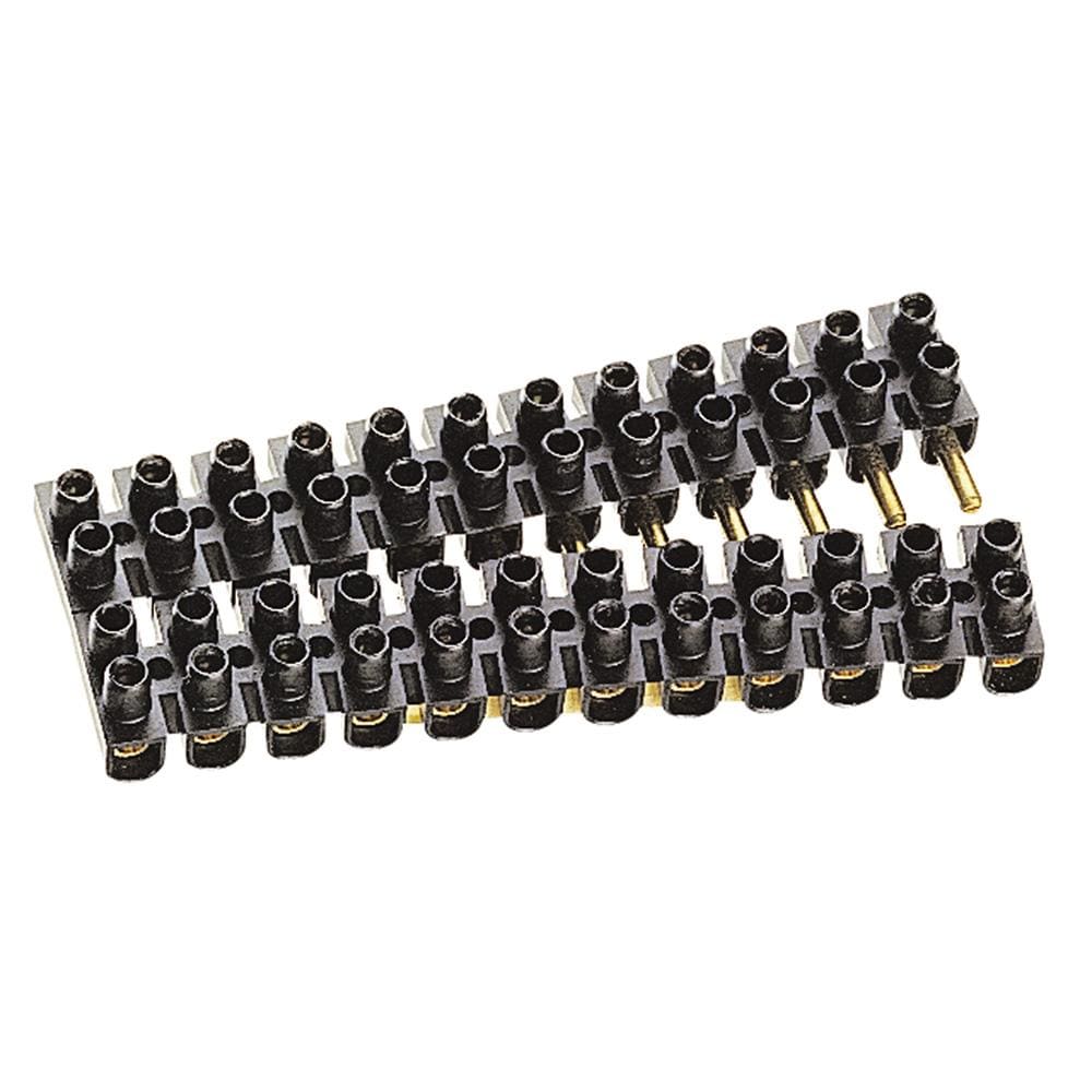 LEGRAND - Regleta de conexión Suprem. 12 bornas enchufables. Capacidad de la borna 6mm². Negra