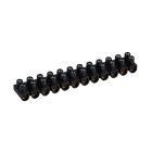 LEGRAND - Regleta de conexión Nylbloc. 12 bornas con capacidad 10mm². Intensidad máx. 57A. Negra