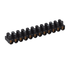 LEGRAND - Regleta de conexión Nylbloc. 12 bornas con capacidad 16mm². Intensidad máx. 76A. Negra