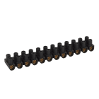 LEGRAND - Regleta de conexión Nylbloc. 12 bornas con capacidad 25mm². Intensidad máx. 101A. Negra