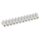 LEGRAND - Regleta de conexión Nylbloc™. 12 bornas con capacidad 2,5mm². Intensidad máx 24A. Blanco incoloro