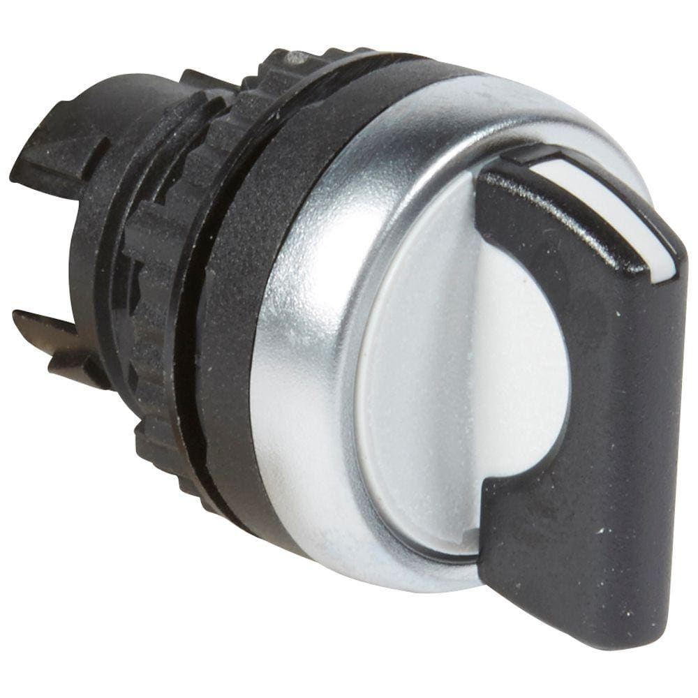 LEGRAND - Mando giratorio no iluminado con maneta negra IP69 Osmoz modular - 3 posiciones derecha e izquierda vuelta al centro 45°