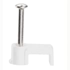LEGRAND - Grapillones Fixfor para cable plano 2 x 0,75mm², longitud 20mm - Blanco