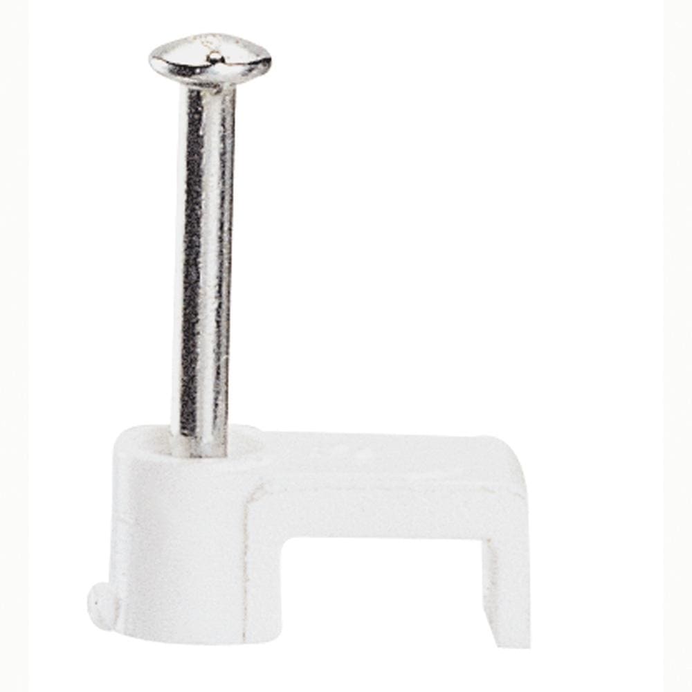 LEGRAND - Grapillones Fixfor para cable plano 2 x 1mm², longitud 20mm - Blanco