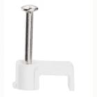 LEGRAND - Grapillones Fixfor para cable plano 2 x 1mm², longitud 20mm - Blanco