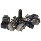 LEGRAND - Juego de 50 tuercas, 50 arandelas plásticas y 50 x tornillos M6