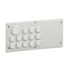 LEGRAND - Placa Cabstop IP 55 - 13x de Ø5 a 14 - 1x Ø 14 a 25 - 1 reserva