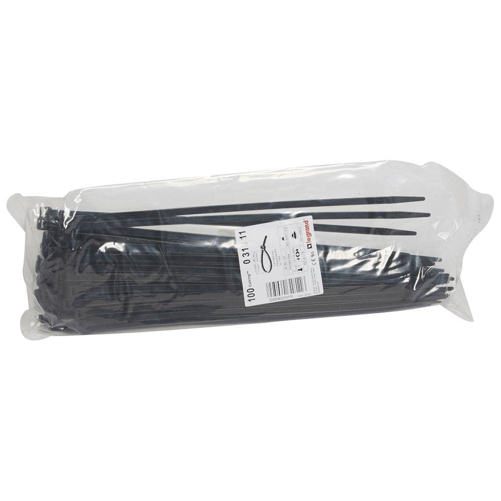 LEGRAND - Brida Colring. Ancho 7,6mm. Longitud 360mm. En bolsa de 100 unidades. Negra