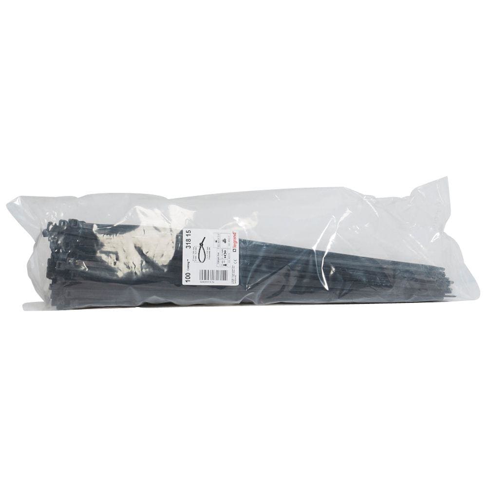 LEGRAND - Brida Colring. Ancho 7,6mm. Longitud 550mm. En bolsa de 100 unidades. Negra