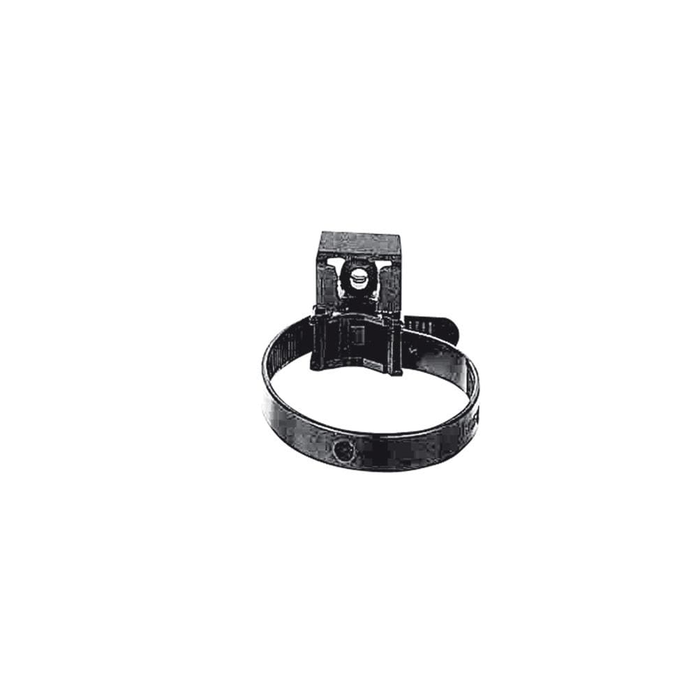 LEGRAND - Brida con base de fijación para tubos. Uso exterior. Para tubo de Ø16 a 32mm. Con estriado interior. Negro. Protección UV