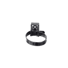LEGRAND - Brida con base de fijación para tubos. Uso exterior. Para tubo de Ø16 a 32mm. Con estriado interior. Negro. Protección UV