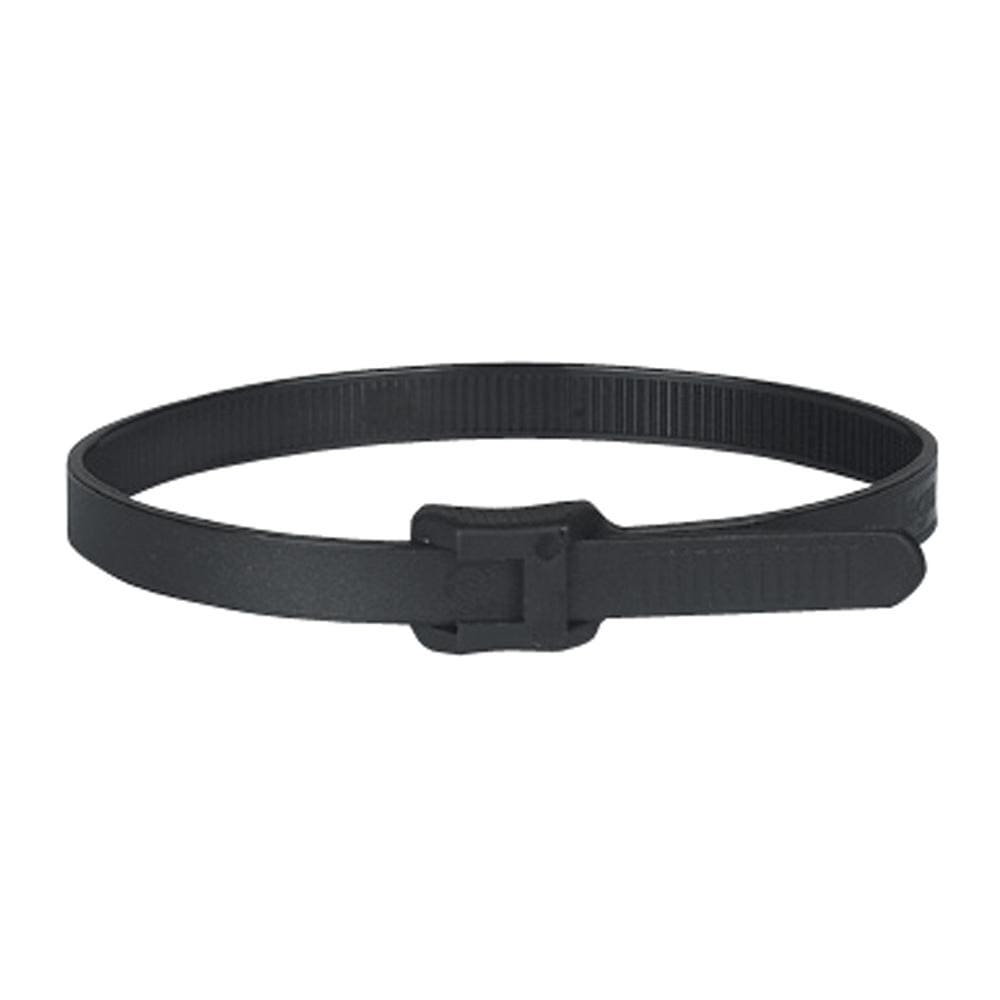 LEGRAND - Brida Colson. Ancho 6,7mm. Longitud 194mm. Con protección U.V., resiste altas temperaturas. Estriado interior. Negra