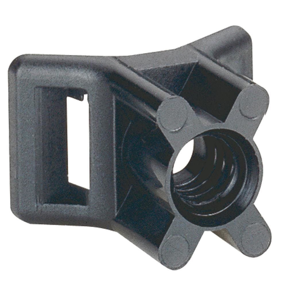 LEGRAND - Soporte por tornillo para bridas Colson de ancho 9mm máx. Protección UV. Negro